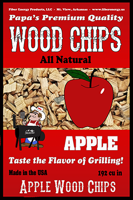 Apple Wood Chips Front of bag