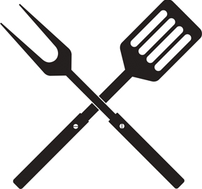 BBQ spatula and fork